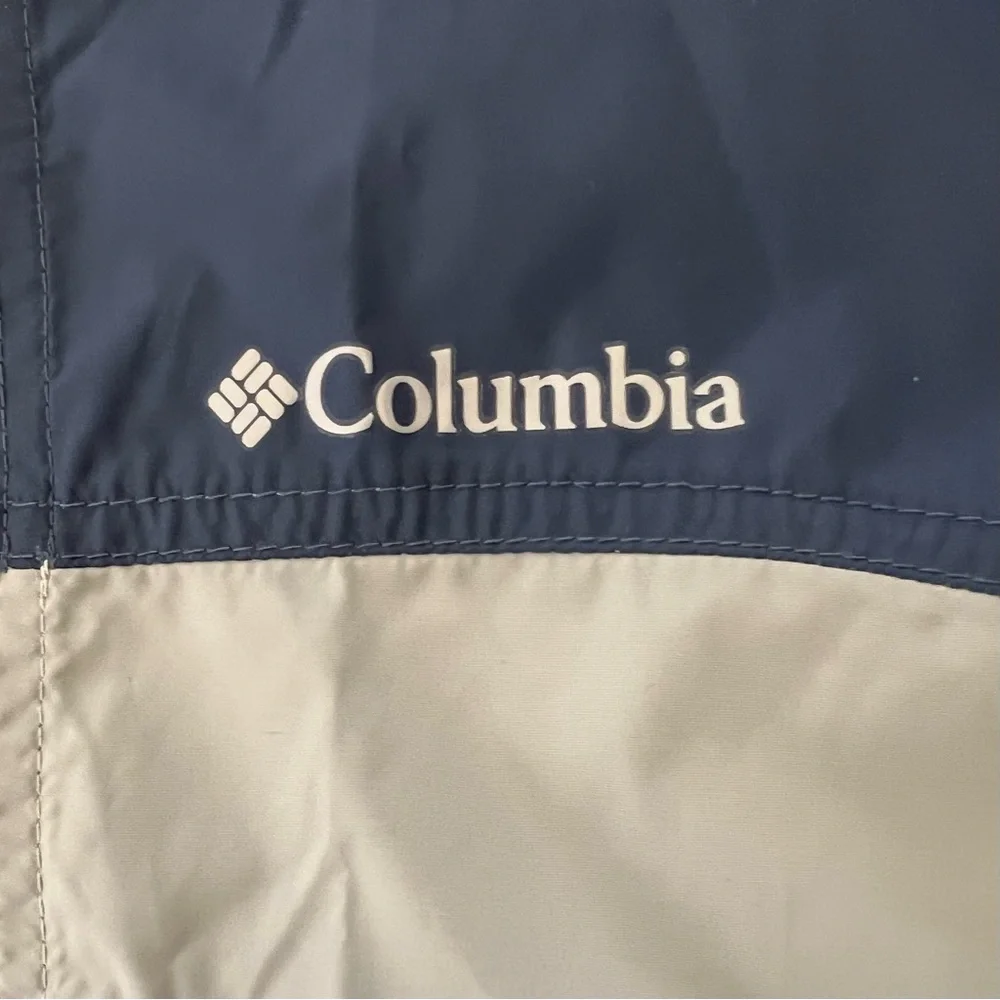 Columbia ‘Glennaker’ Hooded Lightweight Blue and Light Gray Light rain jacket - Picture 5 of 8